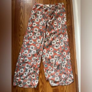 Pins & Needles Open Front Floral Pants